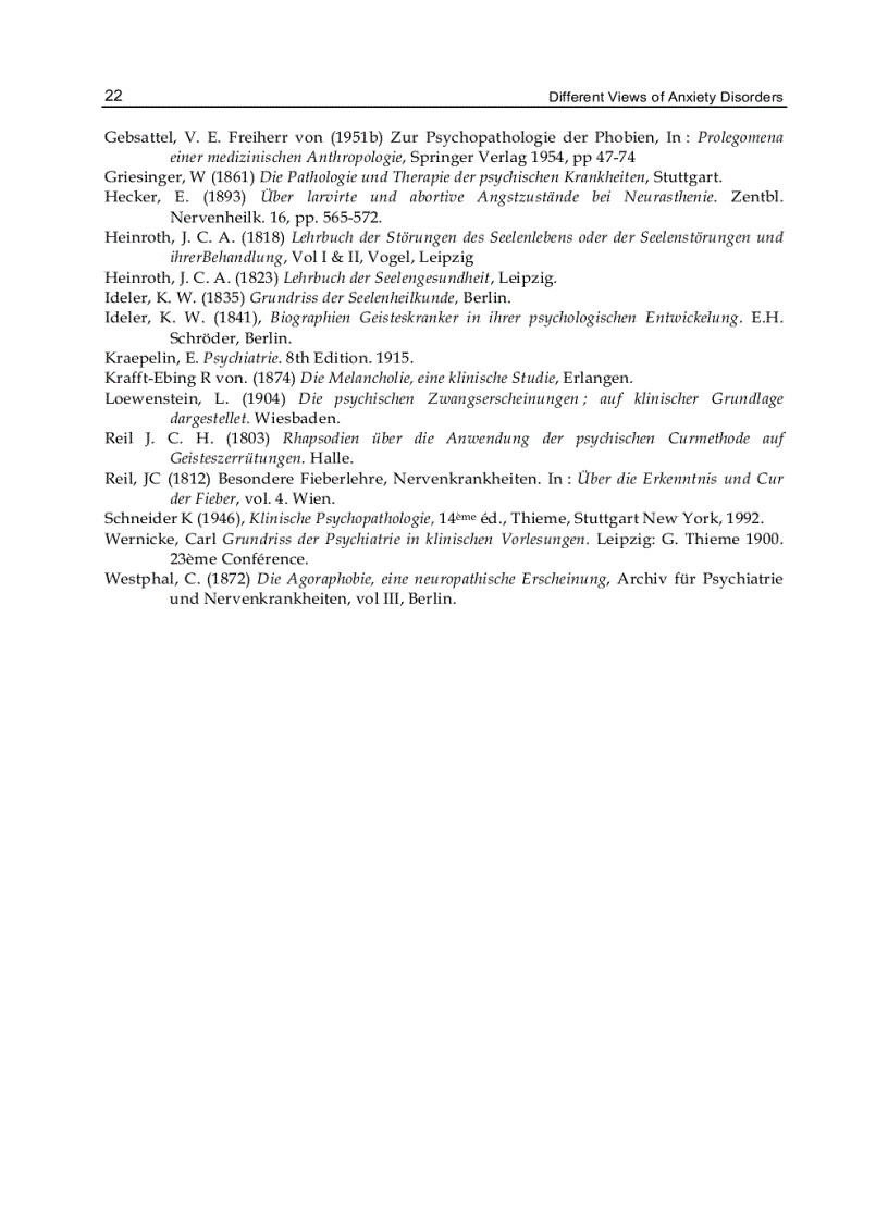 image for page Different Views of Anxiety Disorders