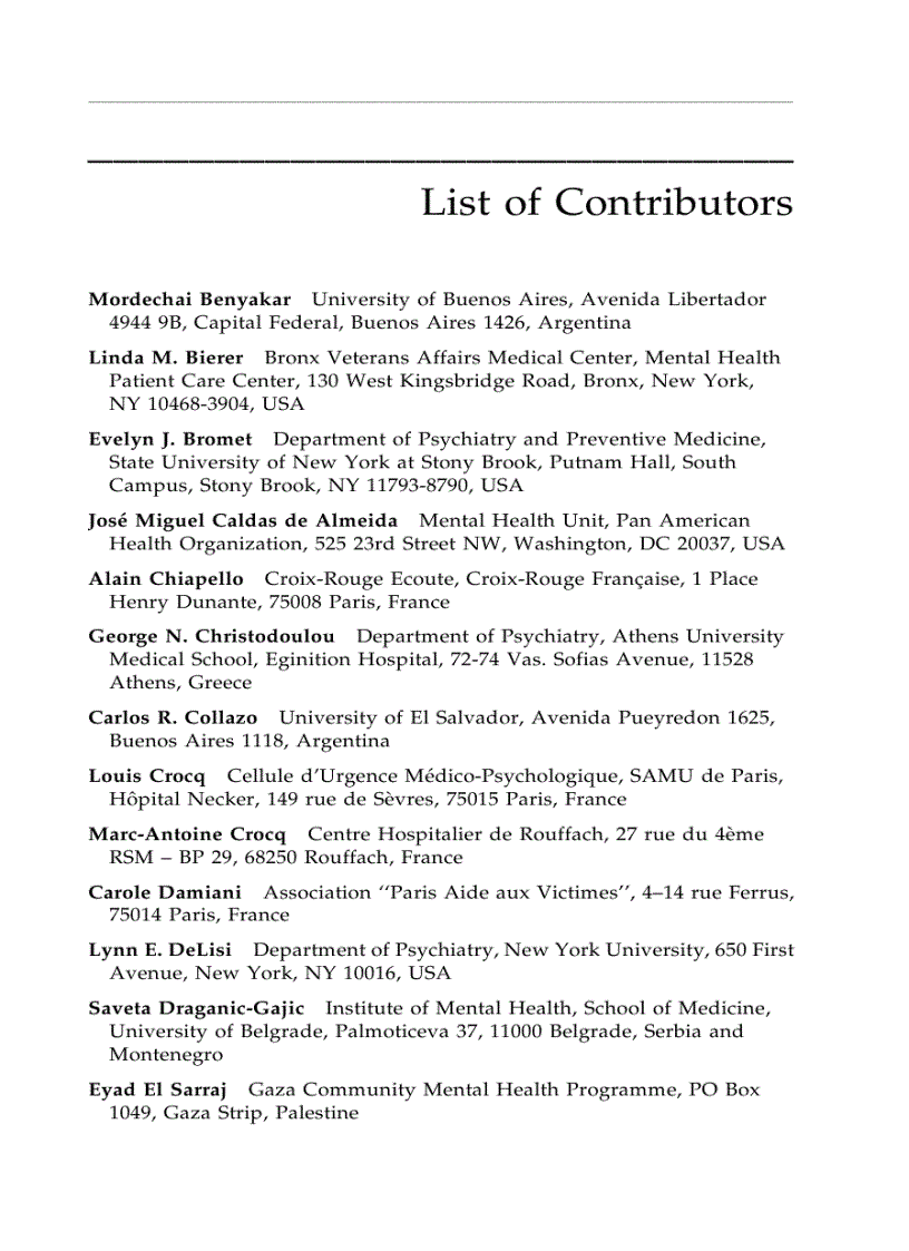 image for page Disasters and Mental Health 1st Edition