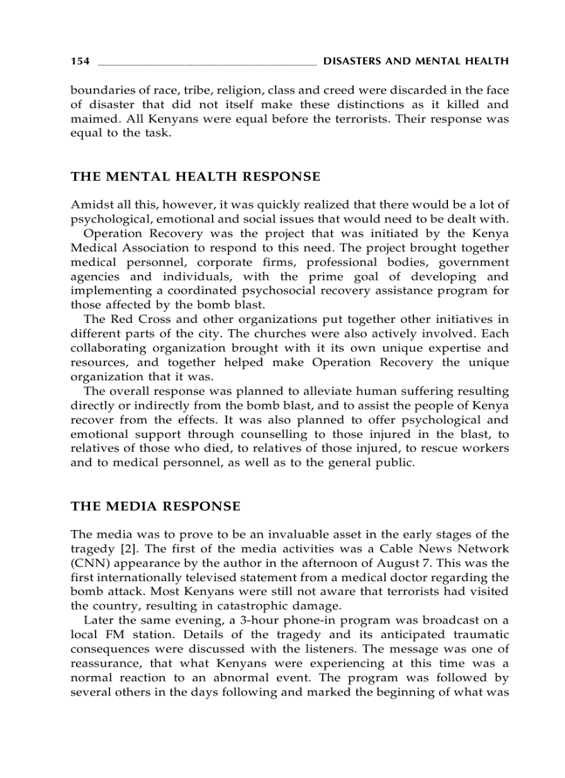 image for page Disasters and Mental Health 1st Edition