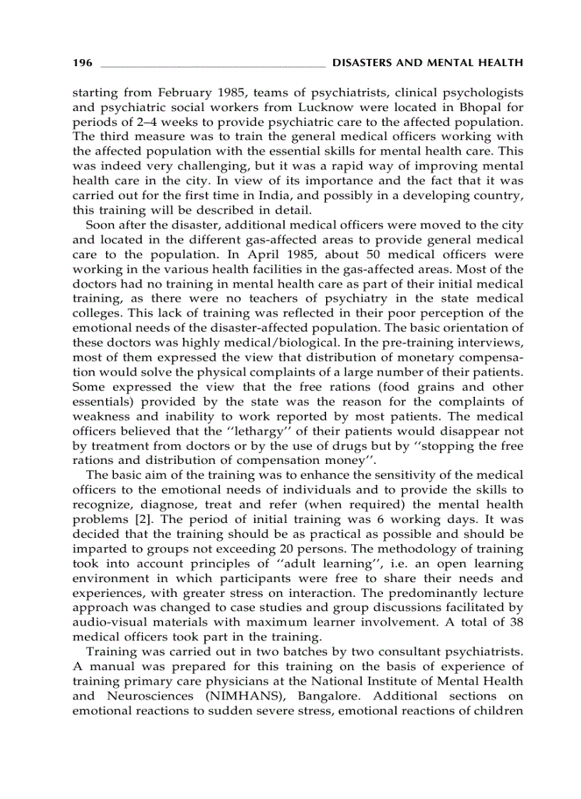 image for page Disasters and Mental Health 1st Edition