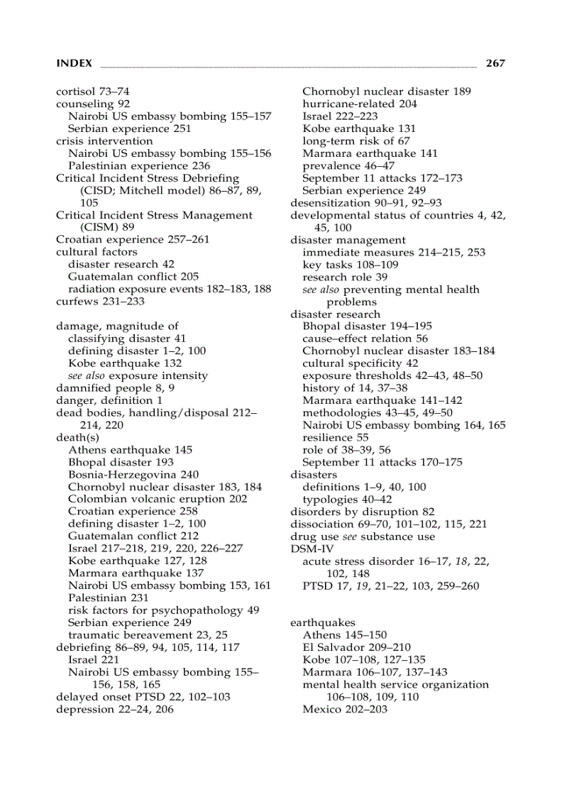 image for page Disasters and Mental Health 1st Edition