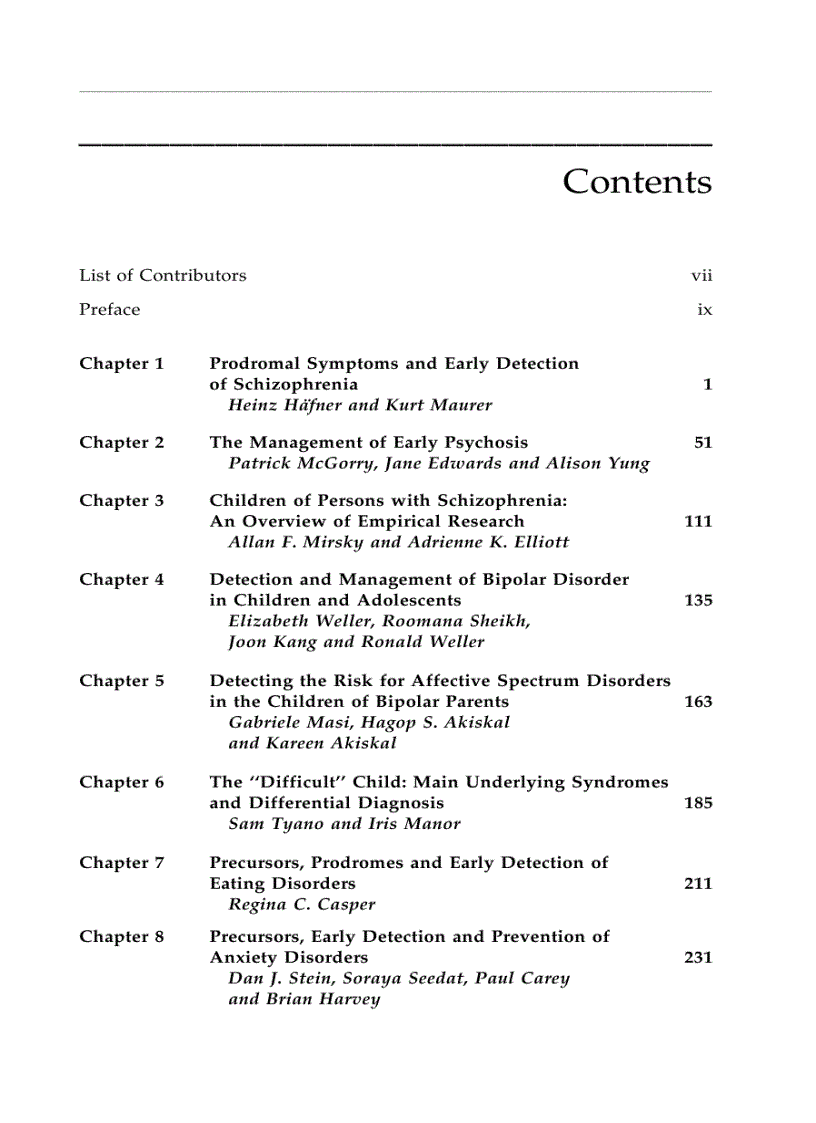 image for page Early Detection and Management of Mental Disorders