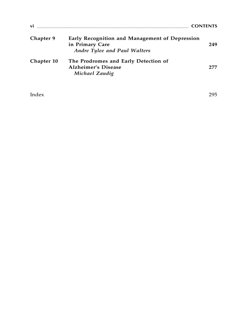 image for page Early Detection and Management of Mental Disorders