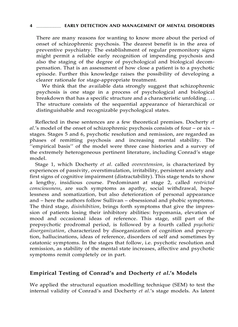 image for page Early Detection and Management of Mental Disorders