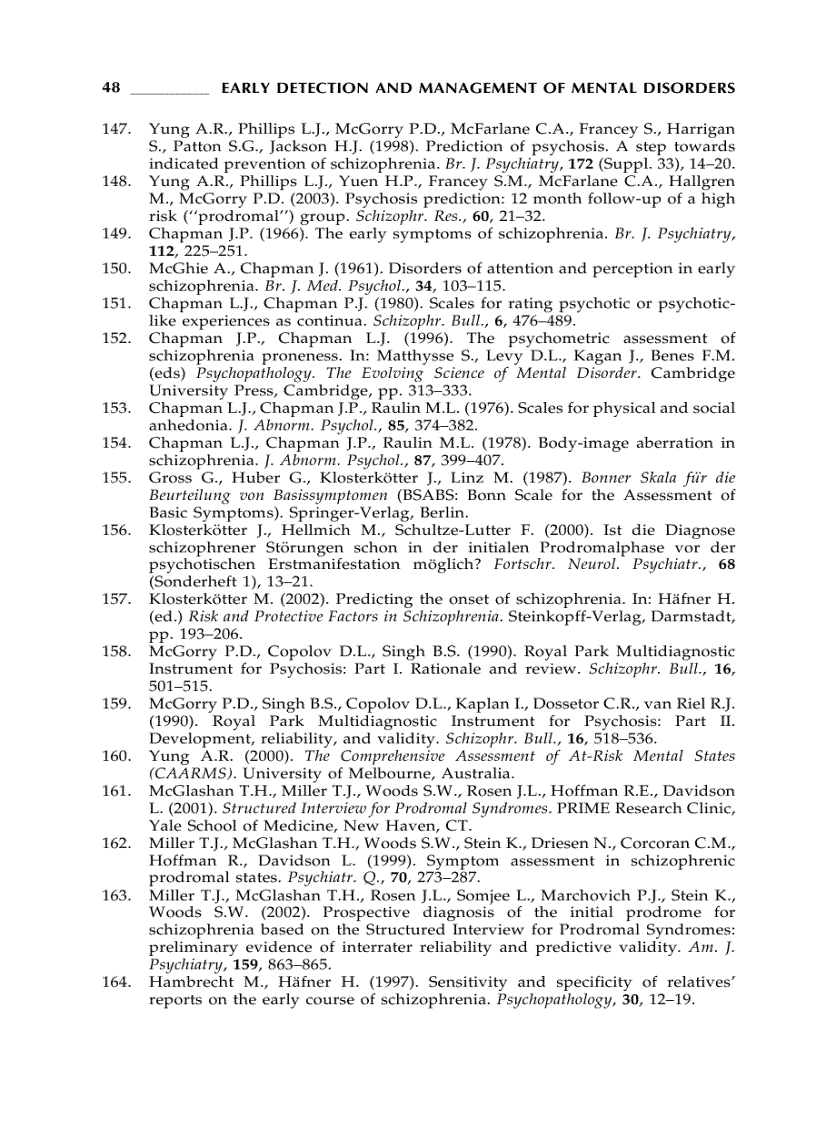 image for page Early Detection and Management of Mental Disorders