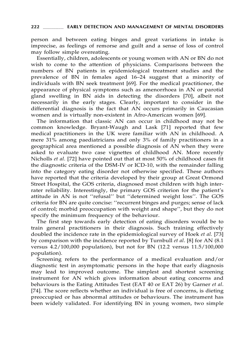 image for page Early Detection and Management of Mental Disorders
