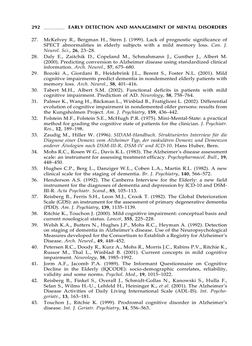 image for page Early Detection and Management of Mental Disorders