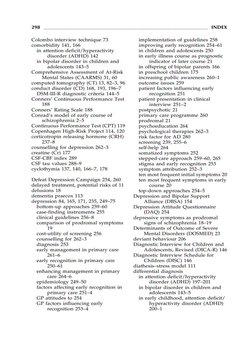 image for page Early Detection and Management of Mental Disorders
