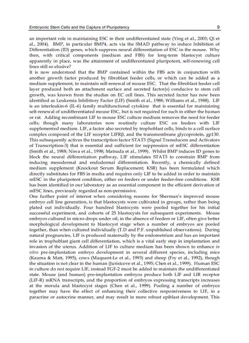 image for page Embryonic Stem Cells The Hormonal Regulation of Pluripotency and Embryogenesis