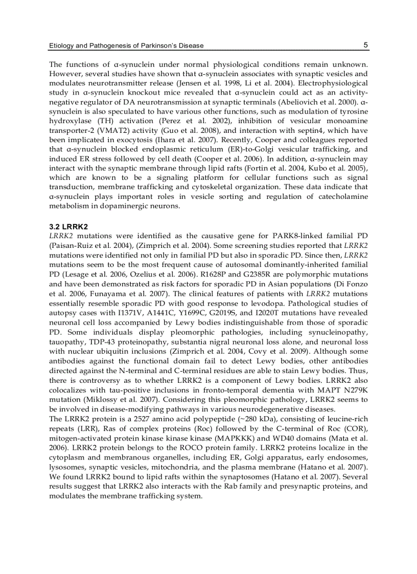 image for page Etiology and Pathophysiology of Parkinson s Disease