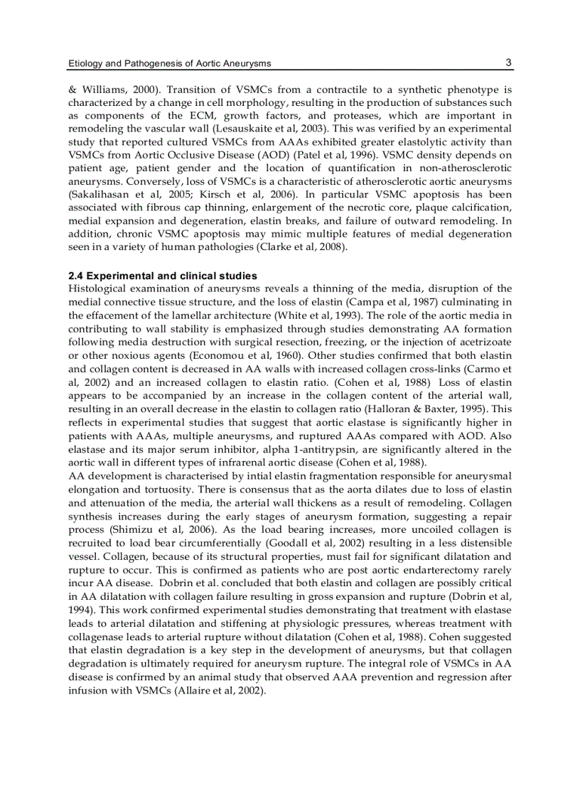 image for page Etiology Pathogenesis and Pathophysiology of Aortic Aneurysms and Aneurysm Rupture