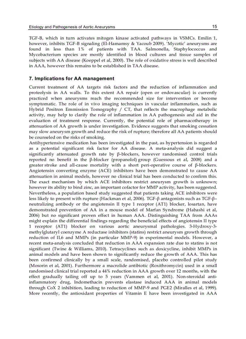 image for page Etiology Pathogenesis and Pathophysiology of Aortic Aneurysms and Aneurysm Rupture