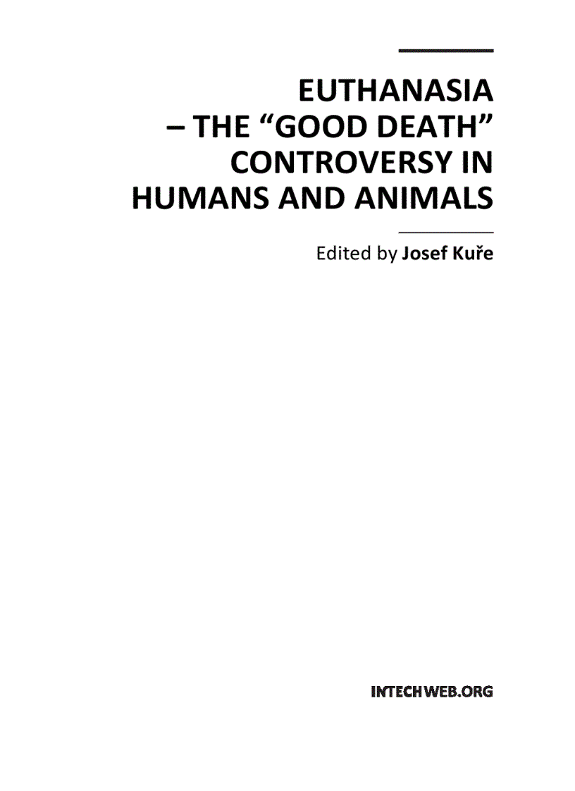 image for page Euthanasia The