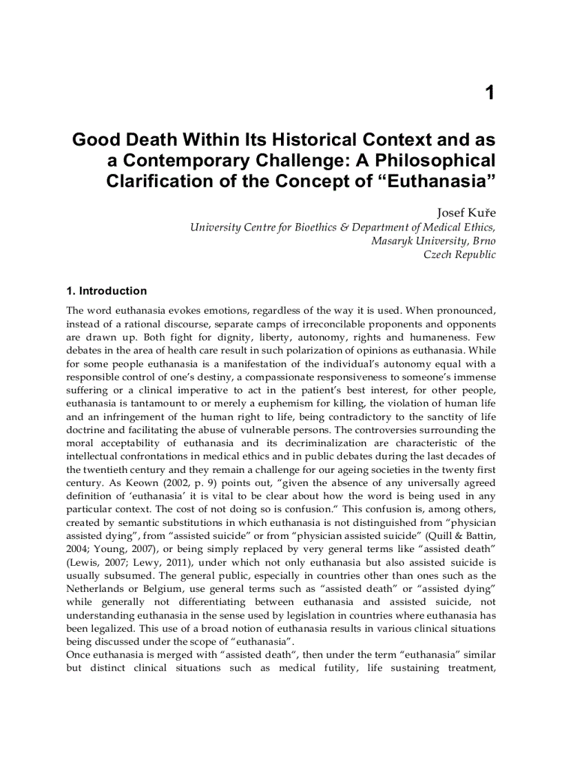 image for page Euthanasia The