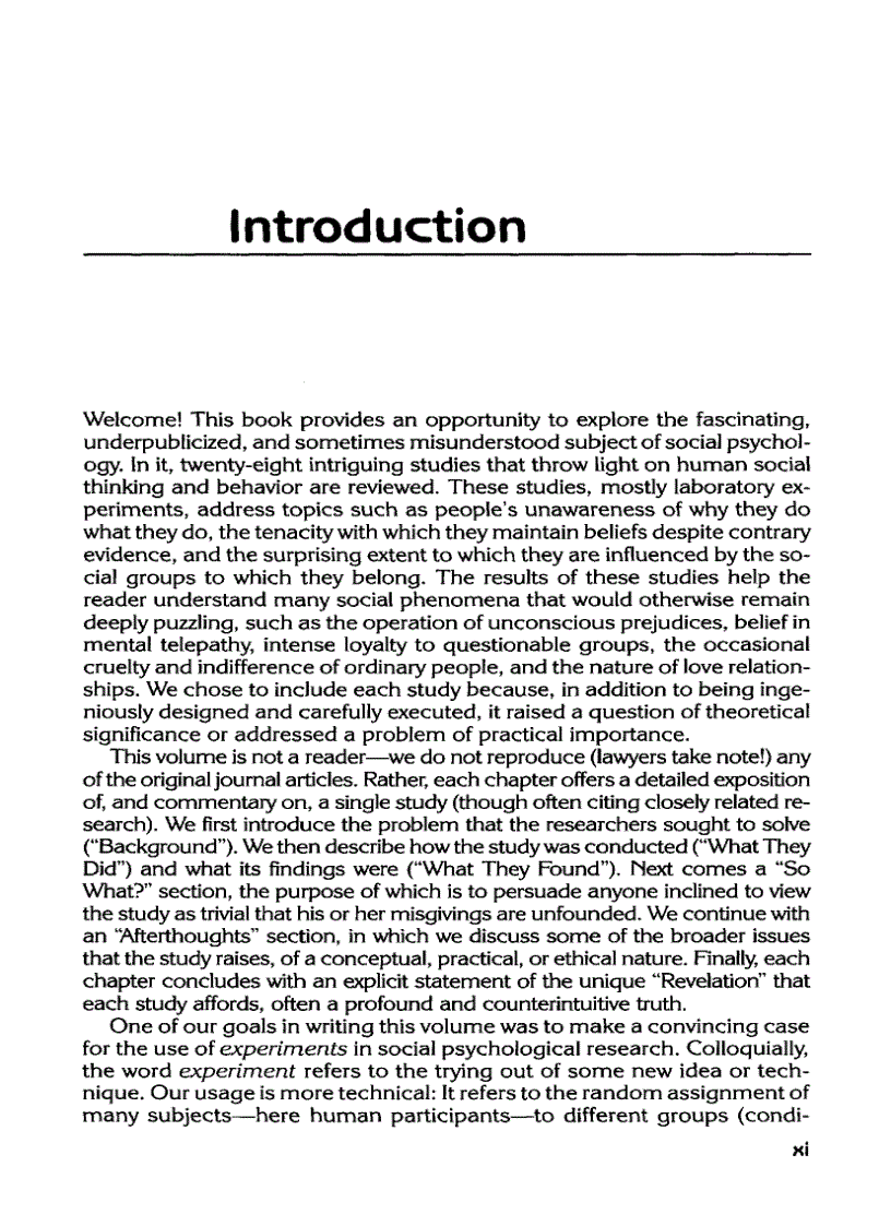 image for page Experiments With People