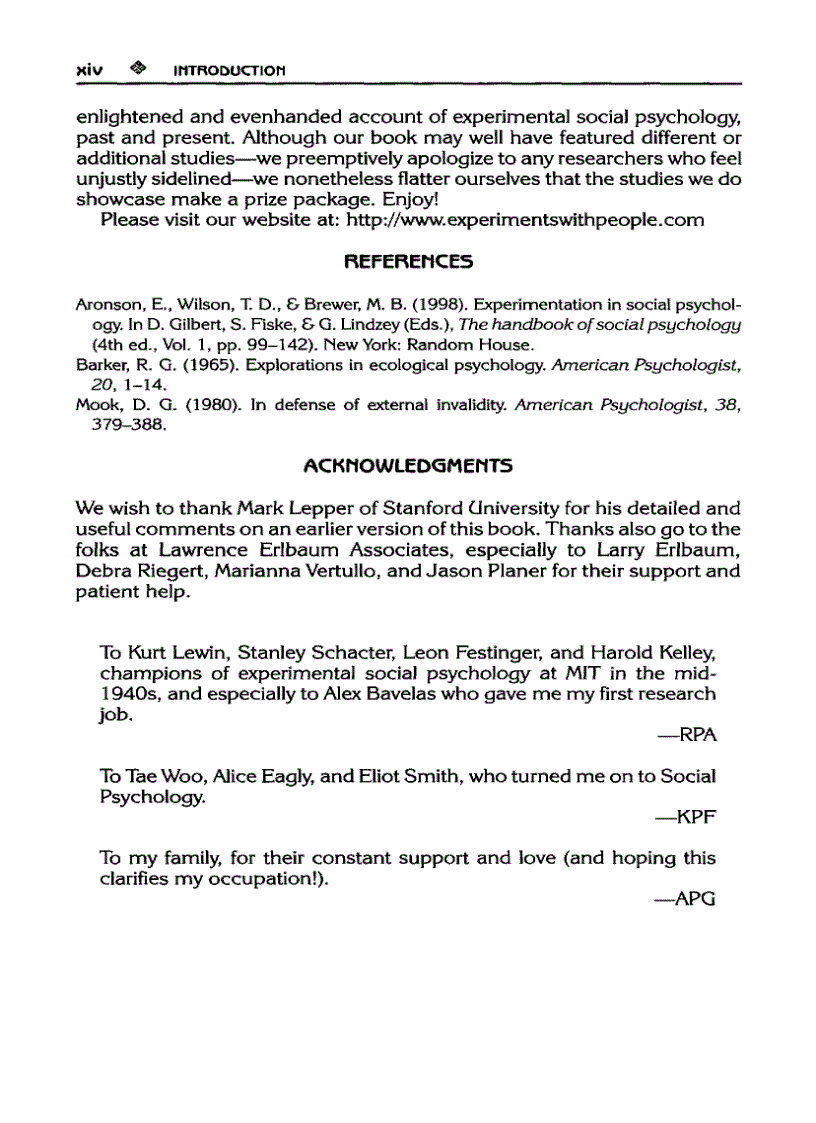 image for page Experiments With People