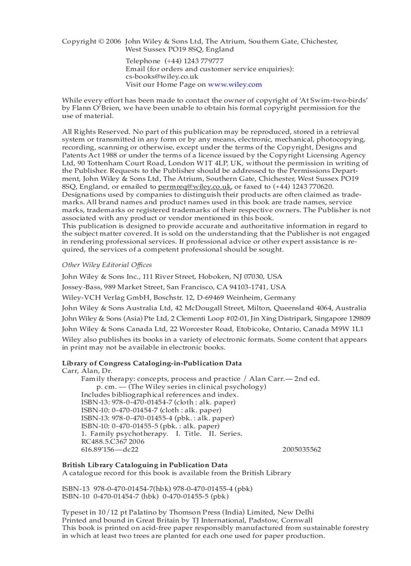 image for page Family Therapy Concepts