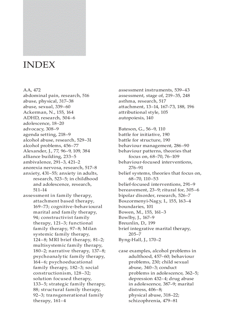 image for page Family Therapy Concepts