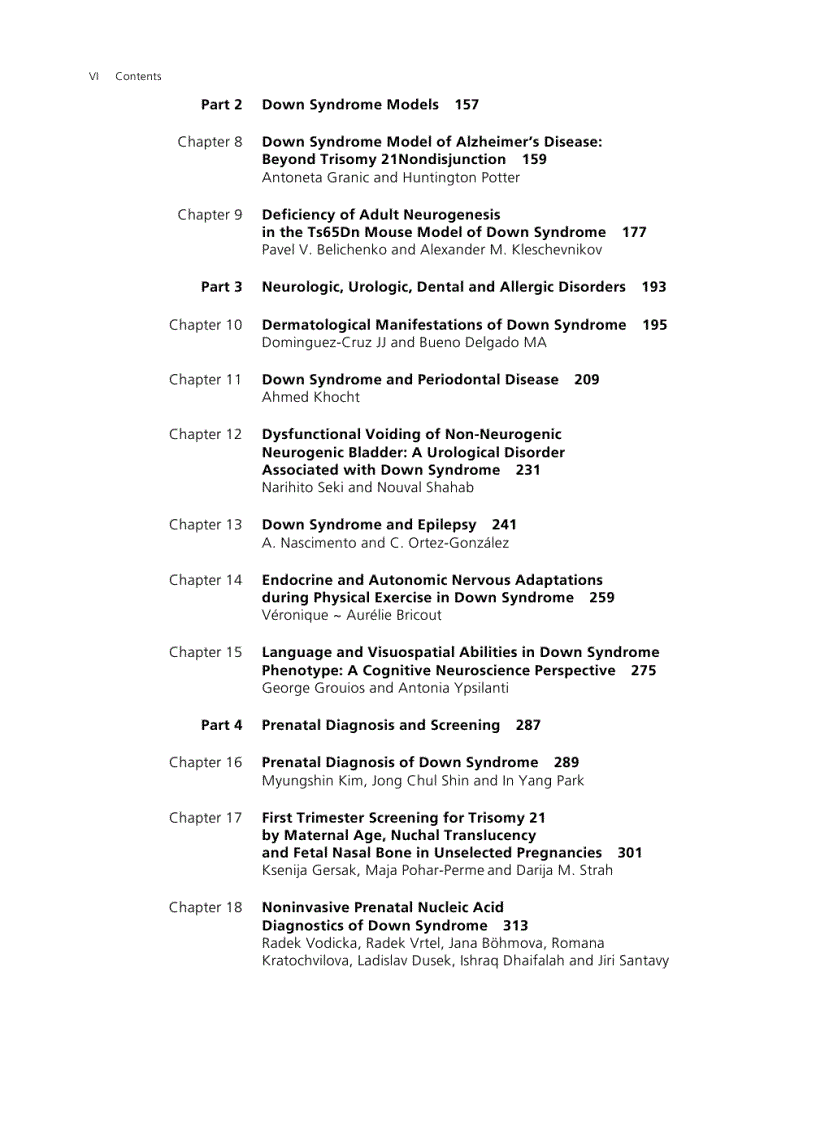 Genetics and Etiology of Down Syndrome