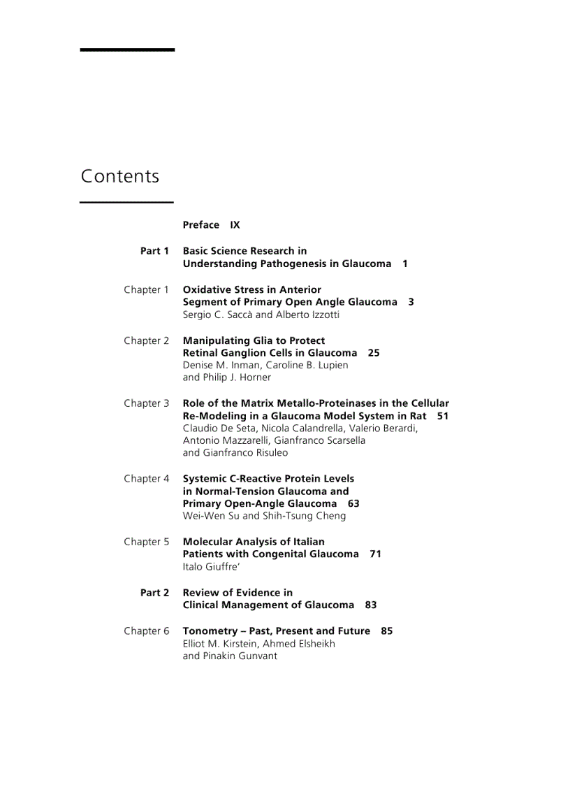 image for page Glaucoma Current Clinical and Research Aspects