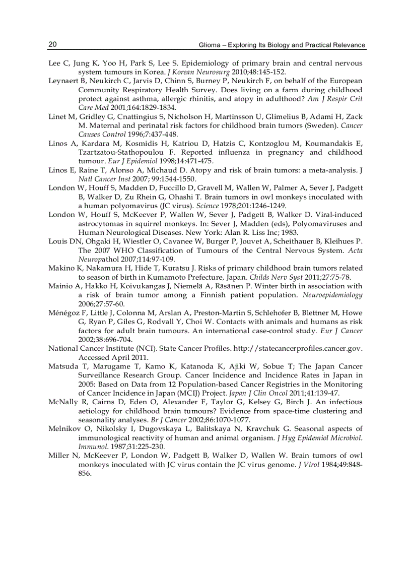 image for page Glioma Exploring Its Biology and Practical Relevance