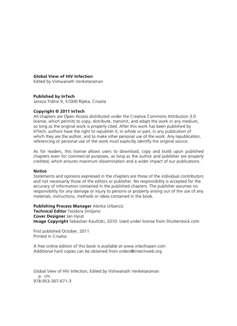 image for page Global View of HIV Infection