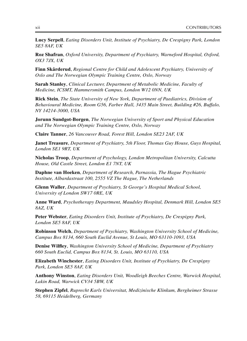 image for page Handbook of Eating Disorders 2nd Edition