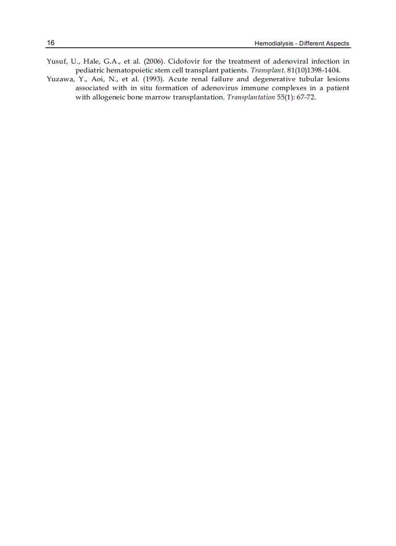 image for page Hemodialysis Different Aspects