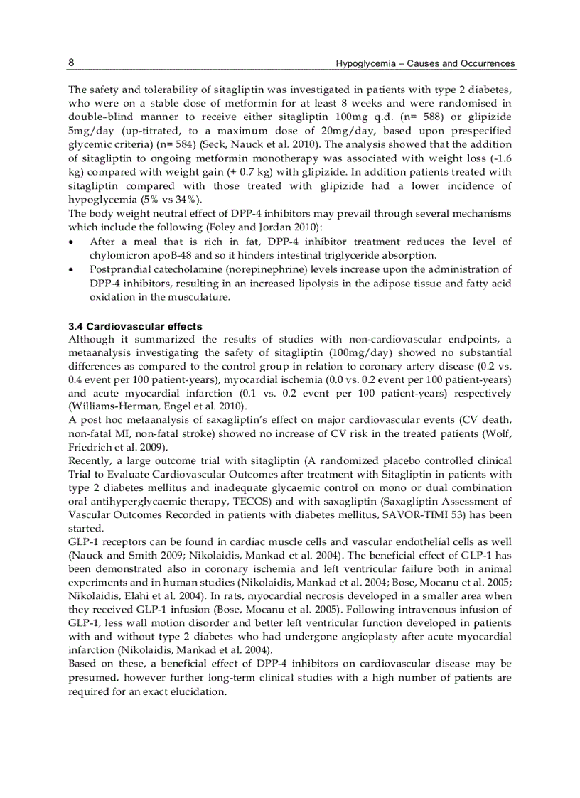 image for page Hypoglycemia Causes and Occurrences