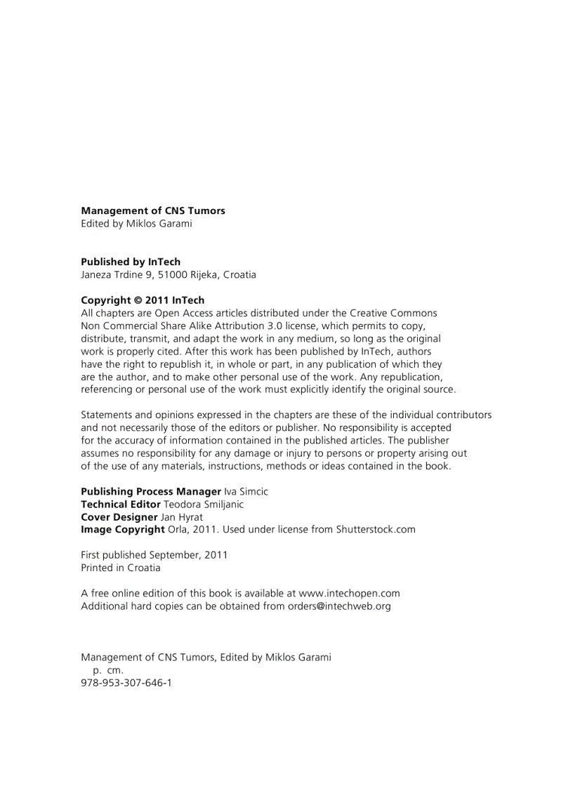 image for page Management of CNS Tumors