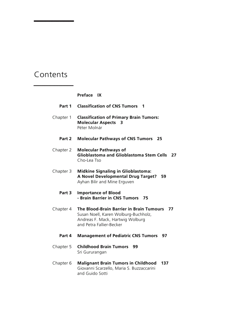 image for page Management of CNS Tumors