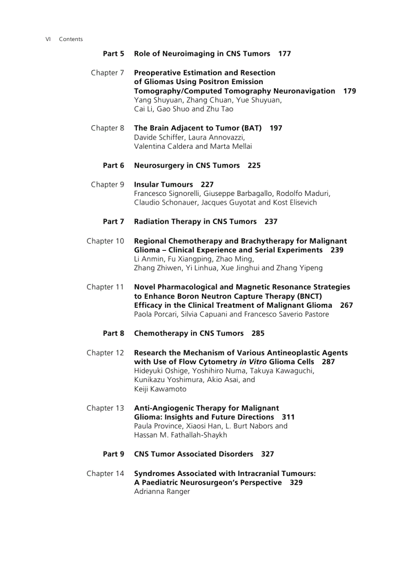 image for page Management of CNS Tumors