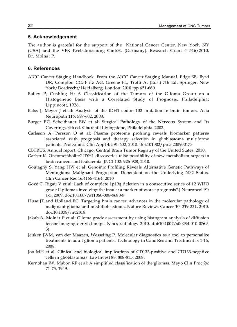 image for page Management of CNS Tumors