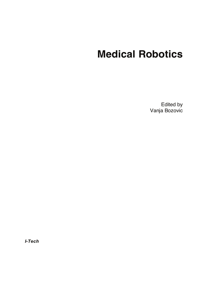 image for page Medical Robotics