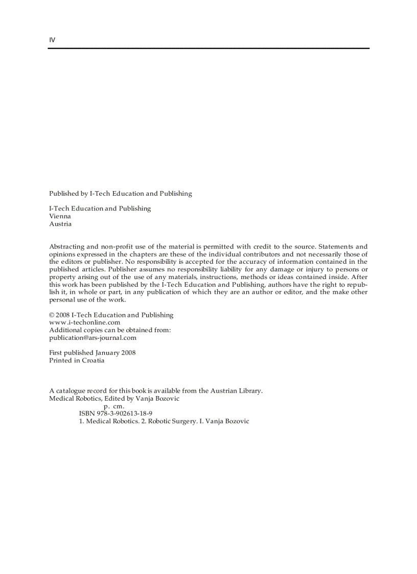 image for page Medical Robotics