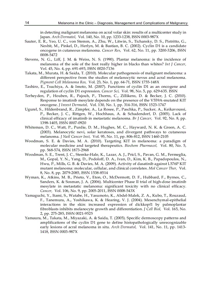 image for page Melanoma in the Clinic Diagnosis Management and Complications of Malignancy