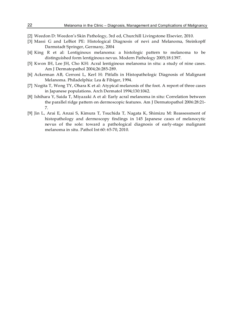 image for page Melanoma in the Clinic Diagnosis Management and Complications of Malignancy