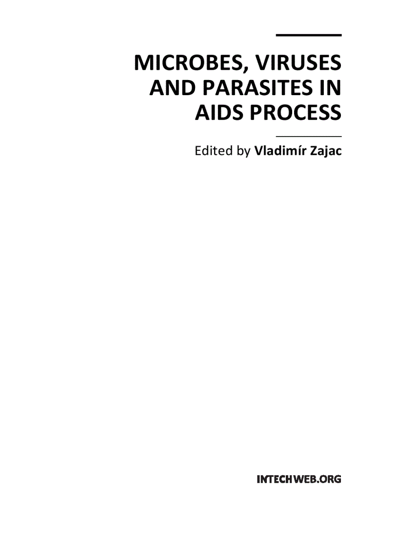image for page Microbes Viruses and Parasites in AIDS Process