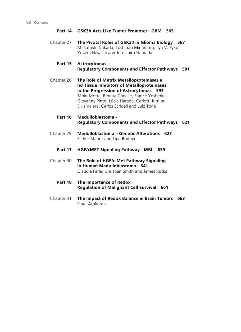 image for page Molecular Targets of CNS Tumors