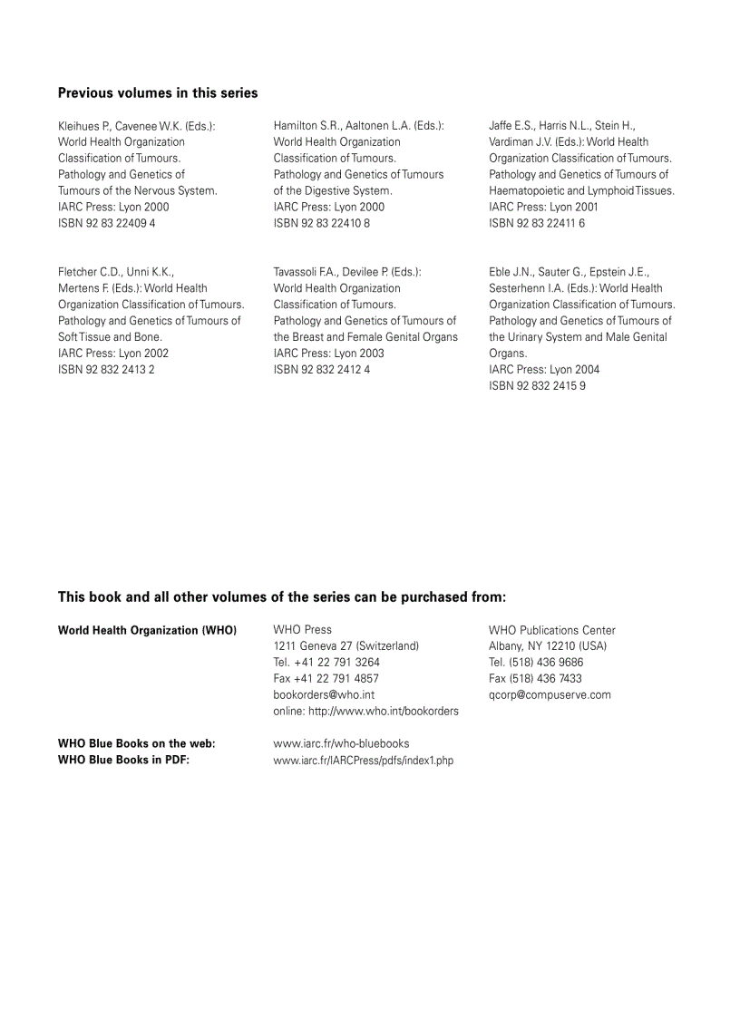 image for page Pathology Genetics Tumours of the Lung