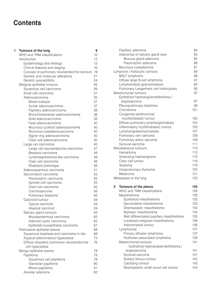 image for page Pathology Genetics Tumours of the Lung