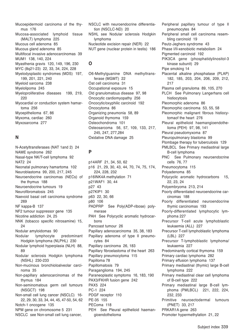 image for page Pathology Genetics Tumours of the Lung