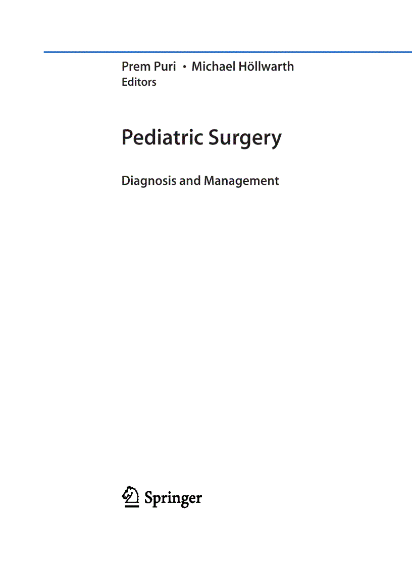 Pediatric Surgery Diagnosis and Mangement