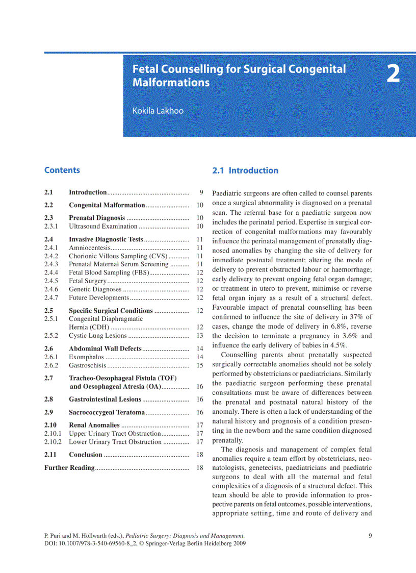 image for page Pediatric Surgery Diagnosis and Mangement