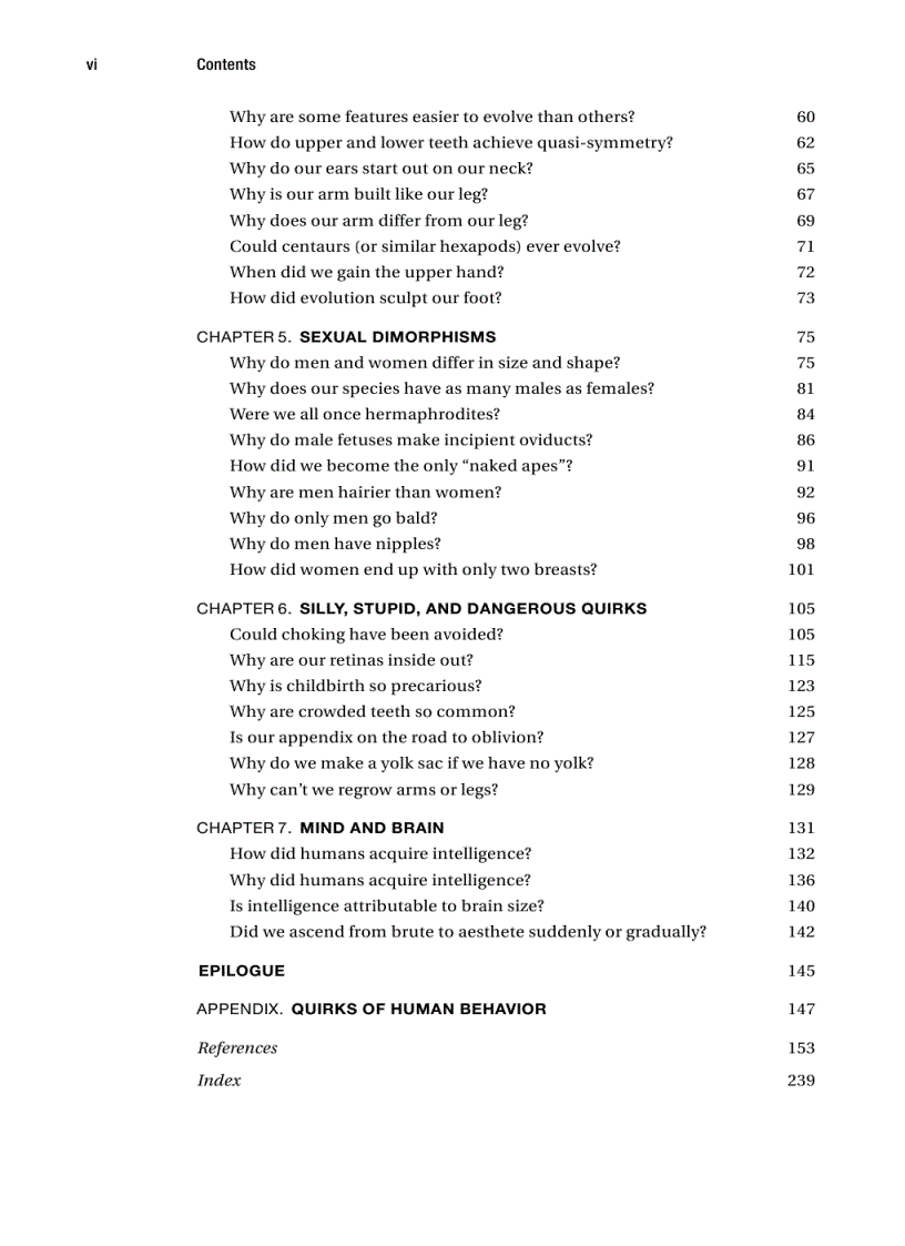 image for page Quirks of Human Anatomy An Evo Devo Look at the Human Body