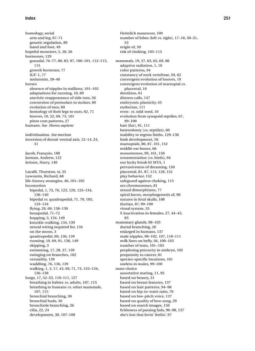image for page Quirks of Human Anatomy An Evo Devo Look at the Human Body