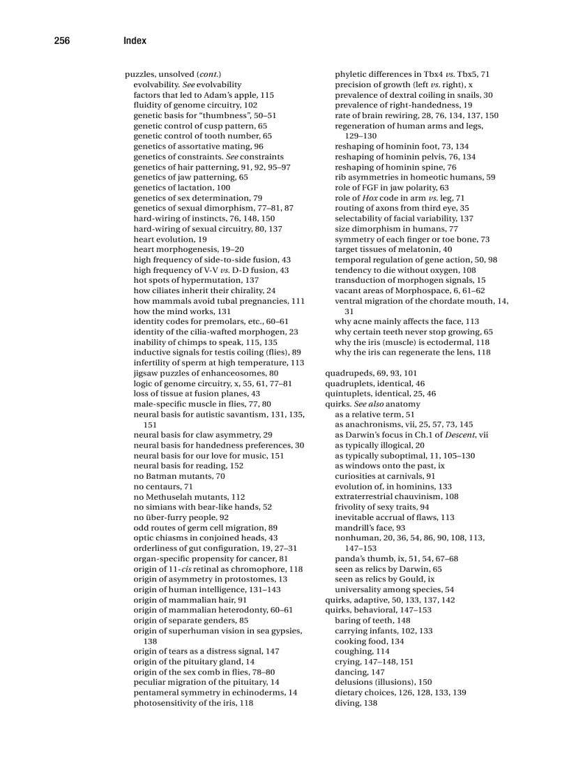 image for page Quirks of Human Anatomy An Evo Devo Look at the Human Body