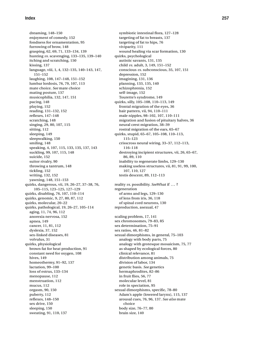 image for page Quirks of Human Anatomy An Evo Devo Look at the Human Body