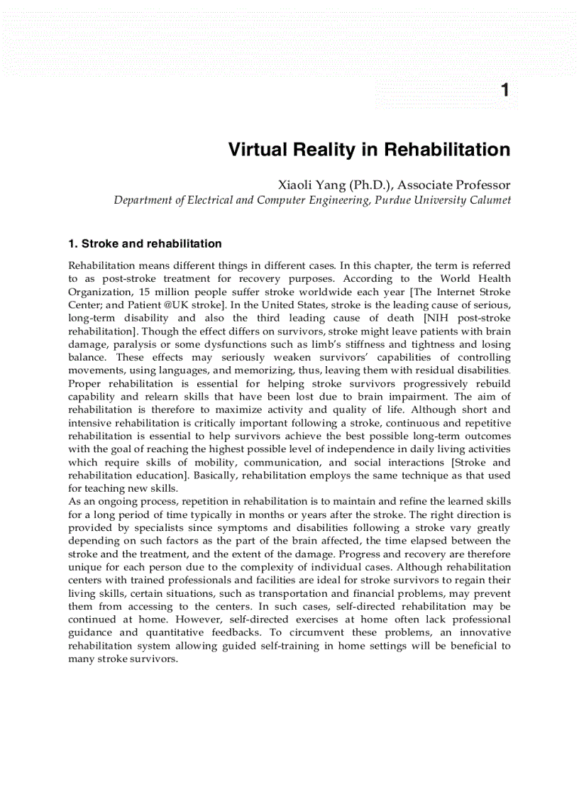 image for page Rehabilitation Engineering