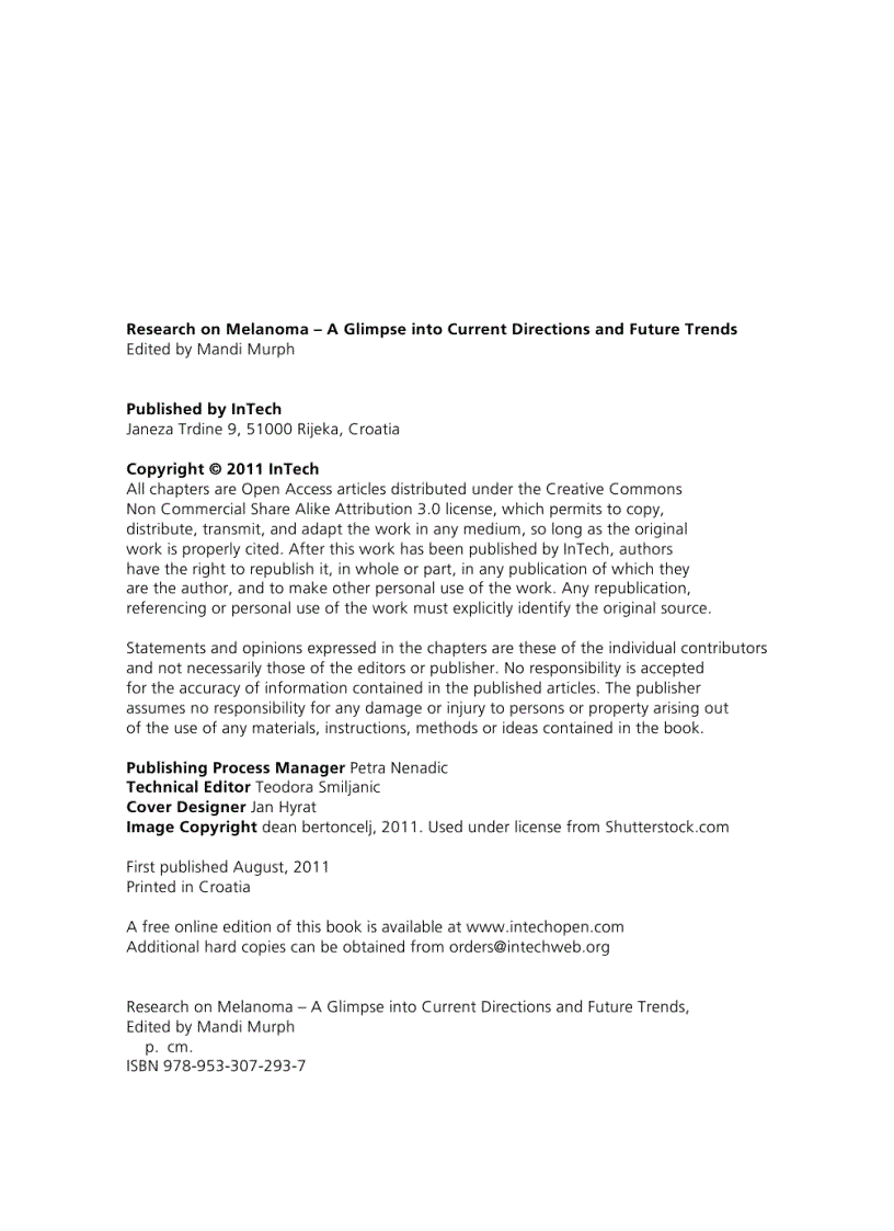 image for page Research on Melanoma A Glimpse into Current Directions and Future Trends